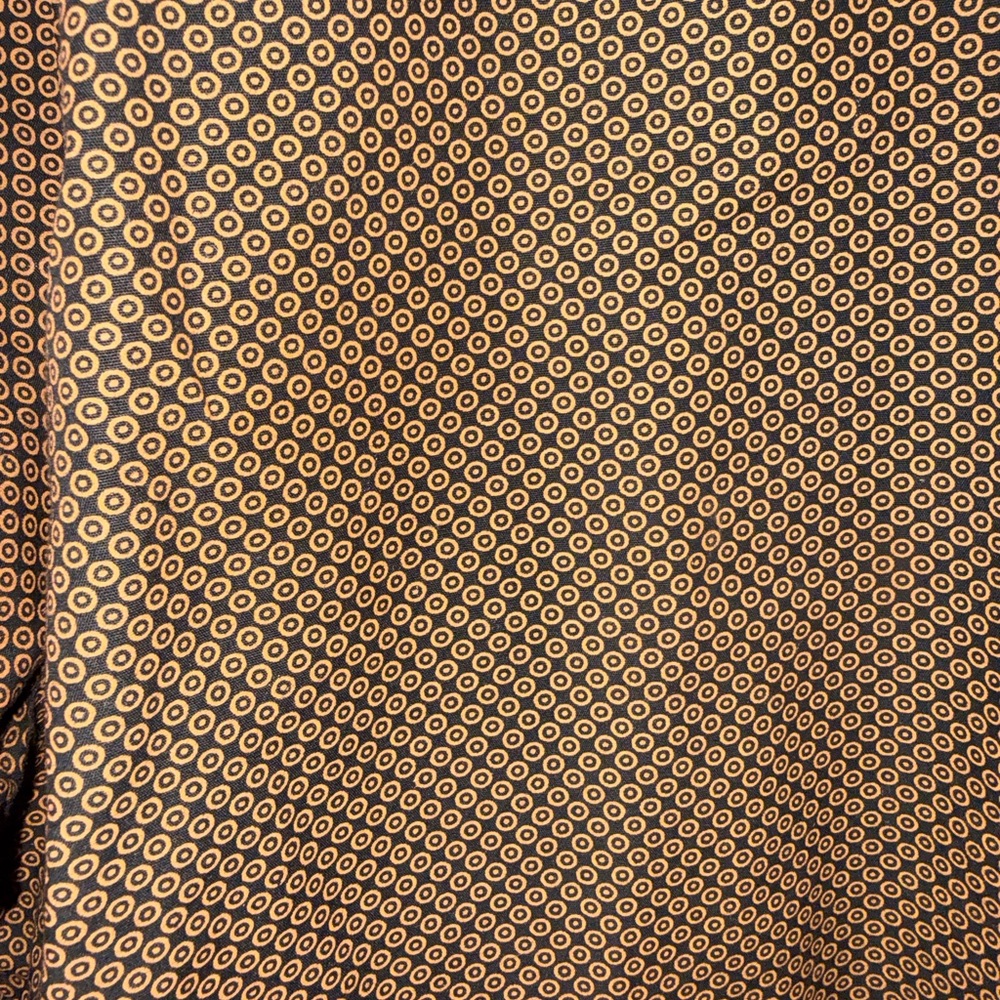 Platino Dress Shirt Orange Marquis L 16 1/2 34-35 - Picture 6 of 9